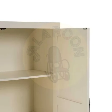 Armario blanco en DM con patas de abeto colección Oriente 100x45x160cm - Ixia - 610183IX - foto-secundaria-7