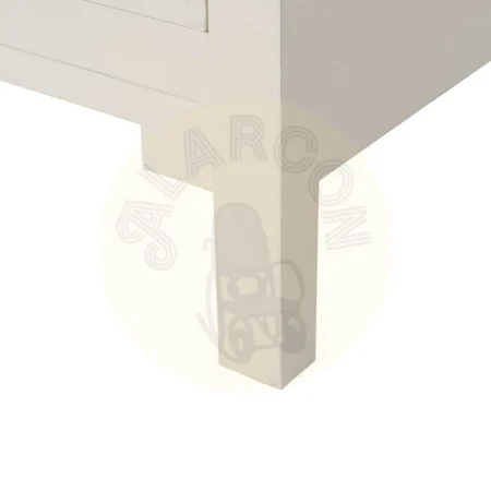 Armario blanco en DM con patas de abeto colección Oriente 100x45x160cm - Ixia - 610183IX - foto-secundaria-9
