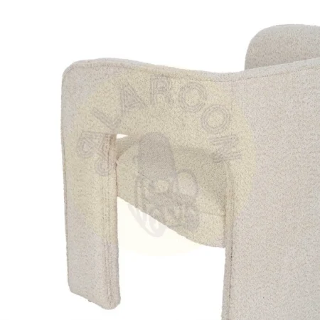 Silla tapizada en tejido beige con estructura de madera y hierro 69x66x73cm - Ixia - 610223IX - foto-secundaria-8