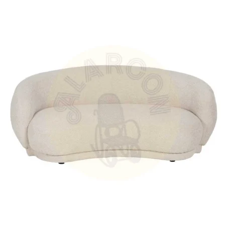Sofá beige tapizado en tejido para salón con estructura de madera contrachapada 191x93x75cm - Ixia - 610229IX - foto-secundaria-1