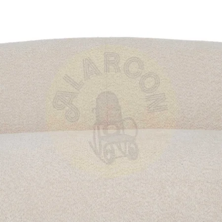 Sofá beige tapizado en tejido para salón con estructura de madera contrachapada 191x93x75cm - Ixia - 610229IX - foto-secundaria-5