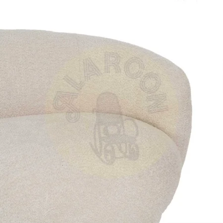 Sofá beige tapizado en tejido para salón con estructura de madera contrachapada 191x93x75cm - Ixia - 610229IX - foto-secundaria-6