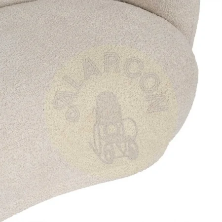 Sofá beige tapizado en tejido para salón con estructura de madera contrachapada 191x93x75cm - Ixia - 610229IX - foto-secundaria-8