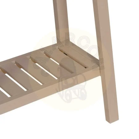 Consola crema en DM y madera de pino 71x30x71cm - Ixia - 610407IX - foto-secundaria-4
