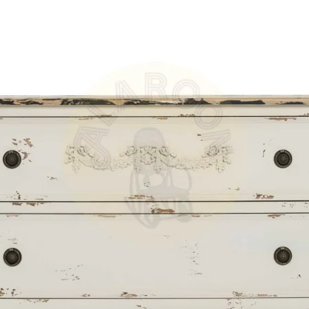 Cómoda blanco rozado en madera de abeto y DM 105x50x87.50cm - Ixia - 610578IX - foto-secundaria-4