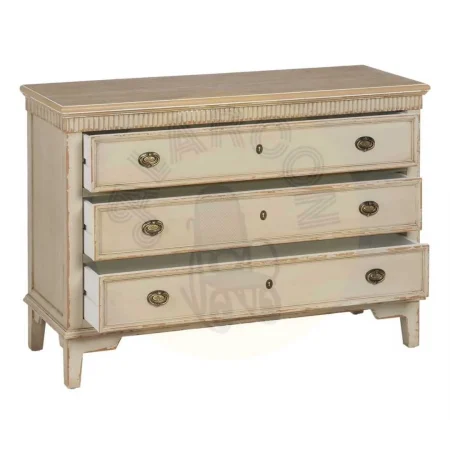 Cómoda natural crema en madera de abeto y DM 119.50x44.50x84cm - Ixia - 610579IX - foto-secundaria-1