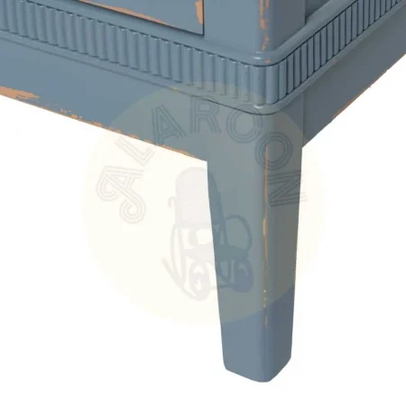 Cómoda azul en madera de abeto y DM 4 cajones 115x45x90cm - Ixia - 610590IX - foto-secundaria-8