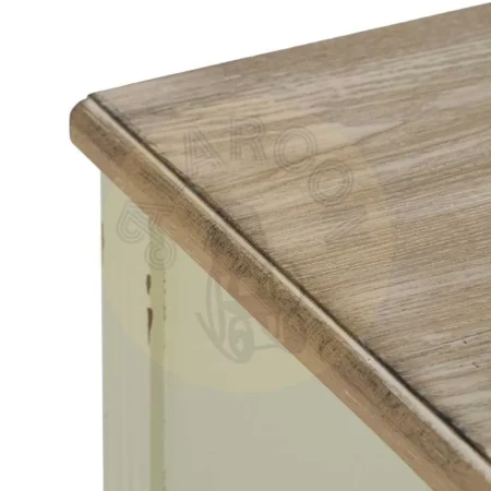 Mesita beige en madera de abeto y DM con cajón 45x35x65cm - Ixia - 610592IX - foto-secundaria-2