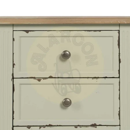 Mesita beige en madera de abeto y DM con cajón 45x35x65cm - Ixia - 610592IX - foto-secundaria-4