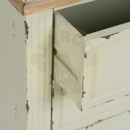 Mesita beige en madera de abeto y DM con cajón 45x35x65cm - Ixia - 610592IX - foto-secundaria-5