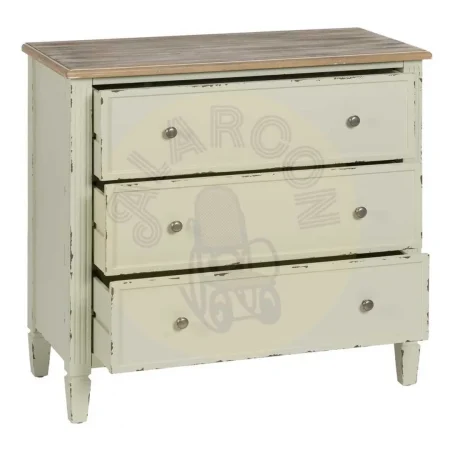 Cómoda beige en madera de abeto y DM con patas de 13cm 90x42x85cm - Ixia - 610593IX - foto-secundaria-1