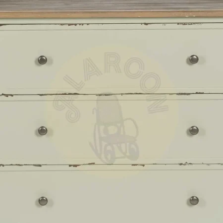 Cómoda beige en madera de abeto y DM con patas de 13cm 90x42x85cm - Ixia - 610593IX - foto-secundaria-4