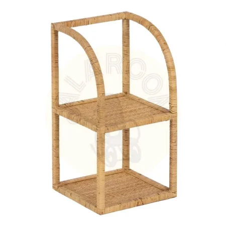 Set de 3 estanterías en ratán natural para salón 30x30x109cm - Ixia - 610673IX - foto-secundaria-8