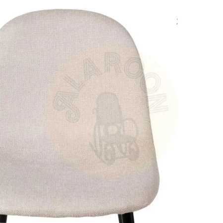 Taburete crema en tejido y metal altura asiento 63cm 46x48x96cm - Ixia - 611021IX - foto-secundaria-3