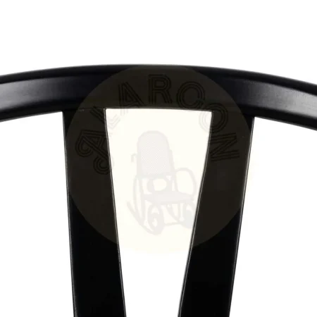 Silla comedor tapizada en tejido negro estructura madera de haya asiento 48cm 53x55x80cm - Ixia - 611228IX - foto-secundaria-10