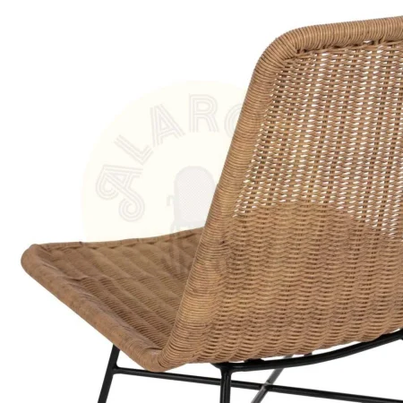 Silla natural en polietileno y acero no apilable para exterior 47x59x84cm - Ixia - 611270IX - foto-secundaria-6