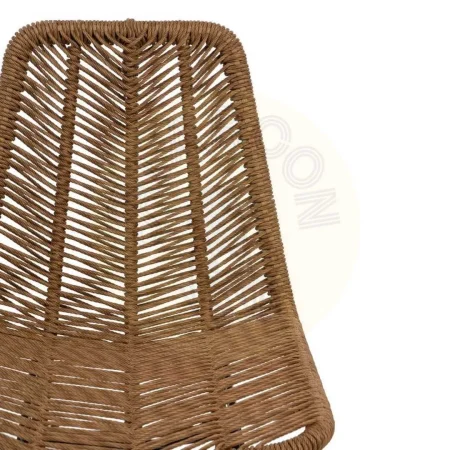 Silla natural en polietileno y acero para salón no apilable 47x57x85.50cm - Ixia - 611271IX - foto-secundaria-3