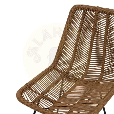 Silla natural en polietileno y acero para salón no apilable 47x57x85.50cm - Ixia - 611271IX - foto-secundaria-4
