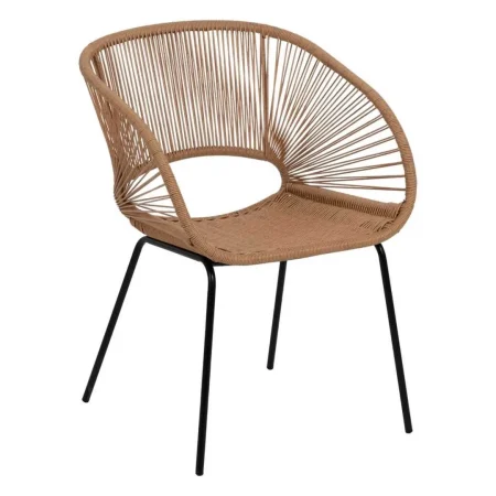 Silla natural de polietileno y acero para salón 57x58x81cm - Ixia - 611273IX - foto-blanco