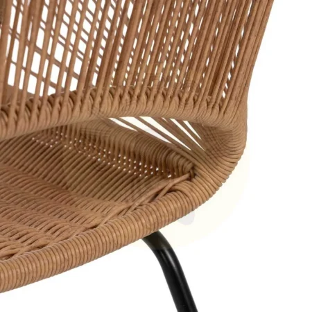Silla natural de polietileno y acero para salón 57x58x81cm - Ixia - 611273IX - foto-secundaria-10