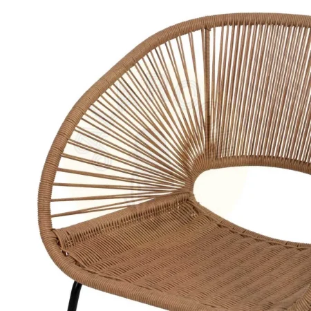 Silla natural de polietileno y acero para salón 57x58x81cm - Ixia - 611273IX - foto-secundaria-4