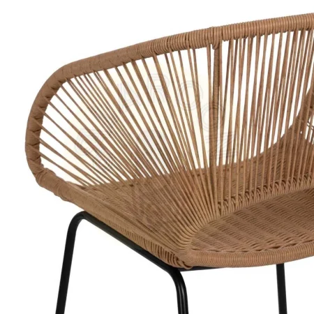 Silla natural de polietileno y acero para salón 57x58x81cm - Ixia - 611273IX - foto-secundaria-8