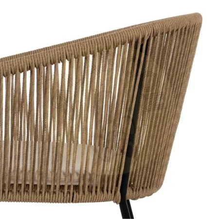 Silla natural para salón en polietileno y acero apta para exterior 55x54x79cm - Ixia - 611276IX - foto-secundaria-6
