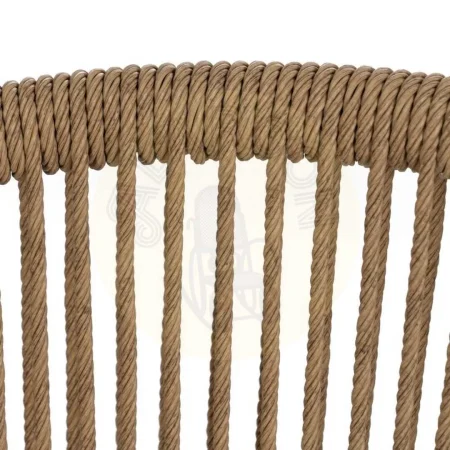 Silla natural para salón en polietileno y acero apta para exterior 55x54x79cm - Ixia - 611276IX - foto-secundaria-7