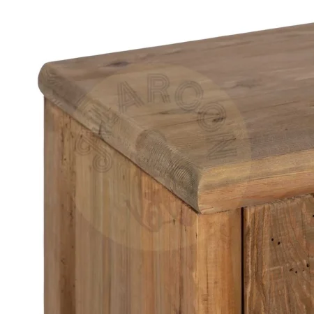 Armario natural de madera de pino reciclada con puertas y hueco 100x45x130cm - Ixia - 611312IX - foto-secundaria-2
