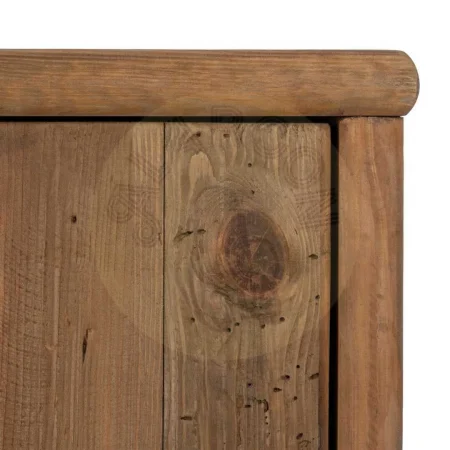 Armario natural de madera de pino reciclada con puertas y hueco 100x45x130cm - Ixia - 611312IX - foto-secundaria-5