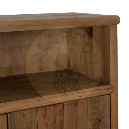 Armario para salón en madera de pino reciclada acabado natural con patas 100x45x160cm - Ixia - 611313IX - foto-secundaria-5