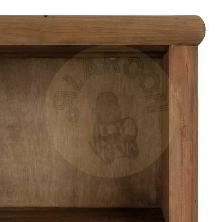 Armario para salón en madera de pino reciclada acabado natural con patas 100x45x160cm - Ixia - 611313IX - foto-secundaria-6