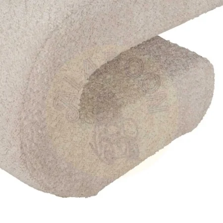 Sillón beige tapizado en tejido 100% poliéster con estructura de madera contrachapada 60x90x63cm - Ixia - 611320IX - foto-secundaria-8