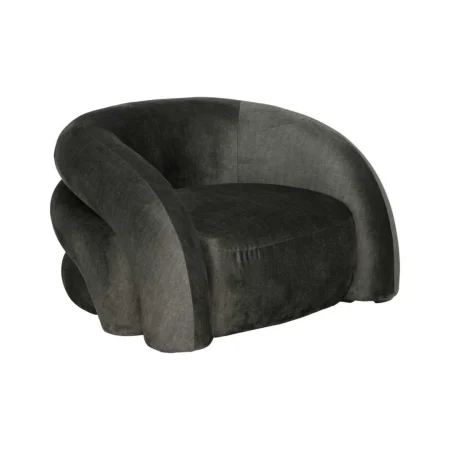 Sillón tapizado en tejido verde para salón con estructura de madera contrachapada y foam densidad 25kg 100x84x58cm - Ixia - 611325IX - foto-blanco