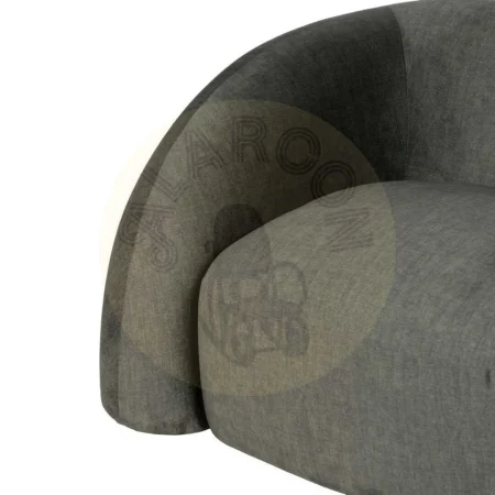 Sillón tapizado en tejido verde para salón con estructura de madera contrachapada y foam densidad 25kg 100x84x58cm - Ixia - 611325IX - foto-secundaria-4