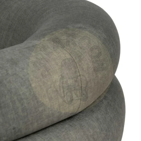 Sillón tapizado en tejido verde para salón con estructura de madera contrachapada y foam densidad 25kg 100x84x58cm - Ixia - 611325IX - foto-secundaria-5