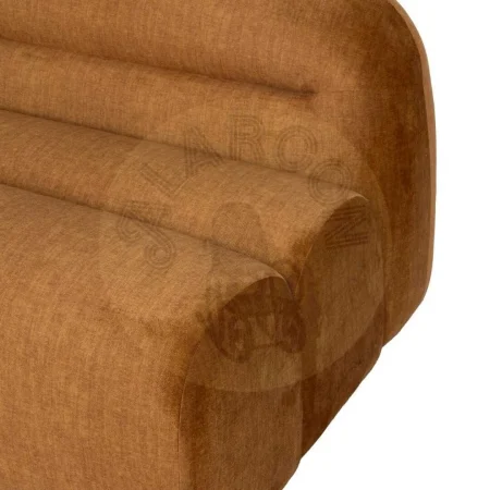 Módulo recto tapizado en tejido mostaza para salón 102x94x64cm - Ixia - 611333IX - foto-secundaria-6