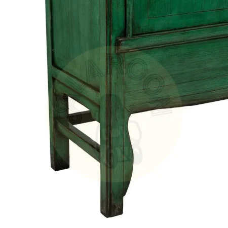 Armario verde en madera de pino reciclada y MDF con tiradores de cobre 108x48x175cm - Ixia - 611336IX - foto-secundaria-7