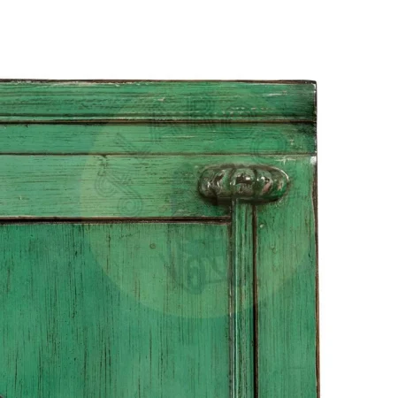 Armario verde en madera de pino reciclada y MDF con tiradores de cobre 83.50x45x195cm - Ixia - 611344IX - foto-secundaria-5