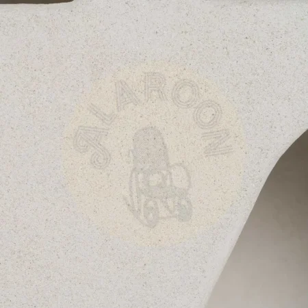 Estantería blanca en DM acabado poroso granulado con patas de 12cm 80x38x170cm - Ixia - 611345IX - foto-secundaria-8