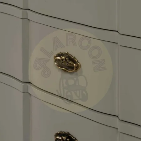 Mesita taupe en madera de abeto y DM con cajón 66x40x76cm - Ixia - 611393IX - foto-secundaria-7