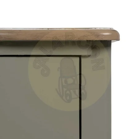 Mesita taupe en madera de abeto y DM con cajón 66x40x76cm - Ixia - 611393IX - foto-secundaria-8