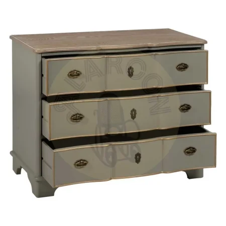 Cómoda taupe en madera de abeto y DM con cajones amplios 100x50x80cm - Ixia - 611394IX - foto-secundaria-1