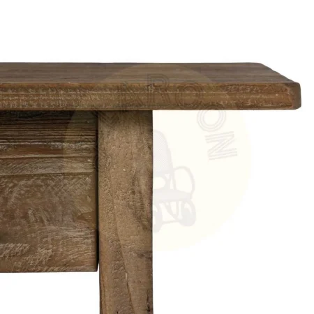 Consola de madera de abeto natural con cajón y hueco 90x34.50x81cm - Ixia - 611395IX - foto-secundaria-6
