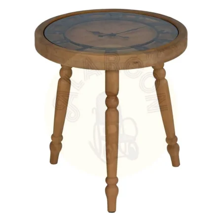 Mesita reloj en DM acabado natural 50x50x52.50cm - Ixia - 611410IX - foto-secundaria-1
