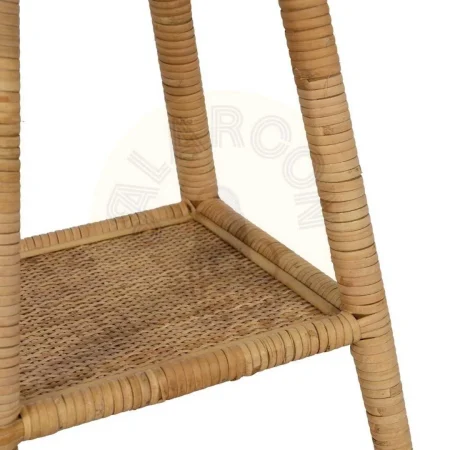 Mesa auxiliar en ratán natural para salón 45x45x56.50cm - Ixia - 611416IX - foto-secundaria-4