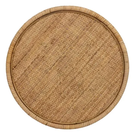 Mesa auxiliar en ratán natural para salón 45x45x56.50cm - Ixia - 611416IX - foto-secundaria-5