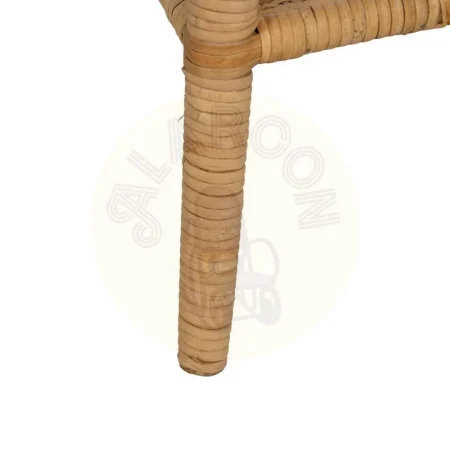 Mesa auxiliar en ratán natural para salón 45x45x56.50cm - Ixia - 611416IX - foto-secundaria-7