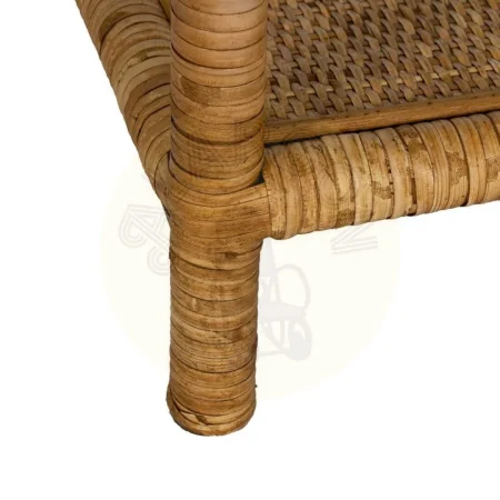 Mesa auxiliar natural de ratán y cristal 50x50x45cm - Ixia - 611418IX - foto-secundaria-6