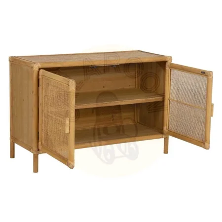 Mueble auxiliar de ratán natural para salón 97.50x40x65cm - Ixia - 611421IX - foto-secundaria-1
